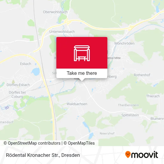 Rödental Kronacher Str. map