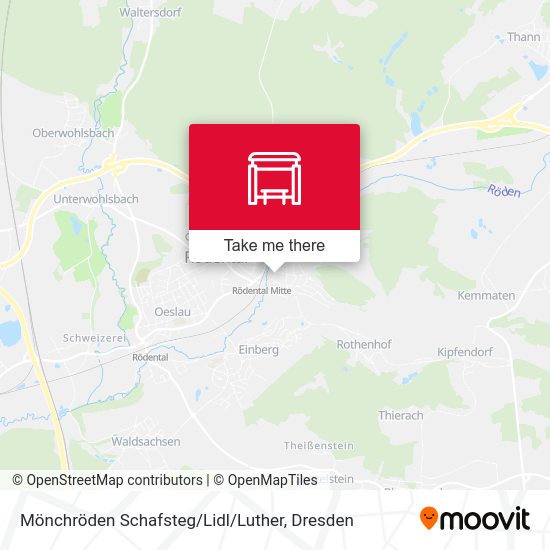 Карта Mönchröden Schafsteg / Lidl / Luther