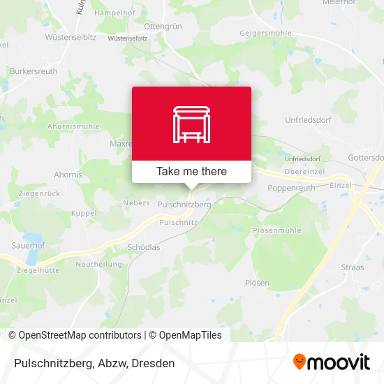 Карта Pulschnitzberg, Abzw
