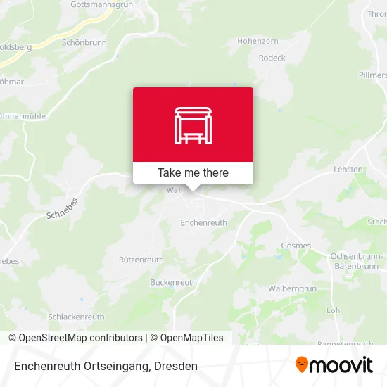 Карта Enchenreuth Ortseingang