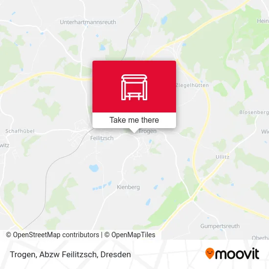 Карта Trogen, Abzw Feilitzsch