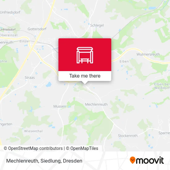 Карта Mechlenreuth, Siedlung