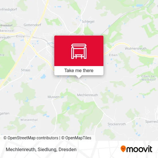 Карта Mechlenreuth, Siedlung