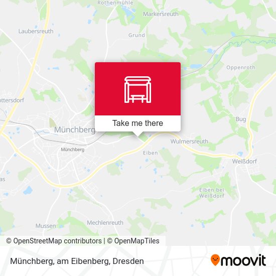 Карта Münchberg, am Eibenberg
