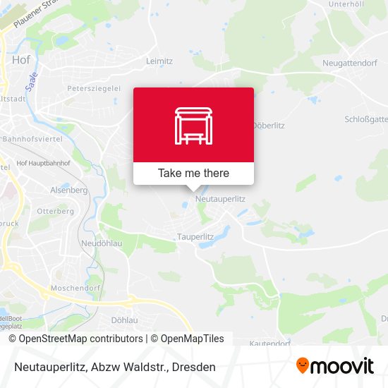Карта Neutauperlitz, Abzw Waldstr.