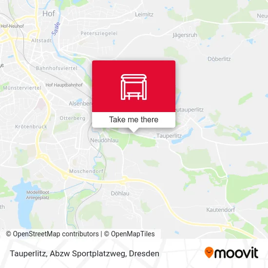 Карта Tauperlitz, Abzw Sportplatzweg