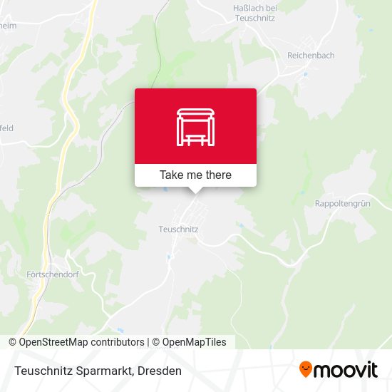 Карта Teuschnitz Sparmarkt