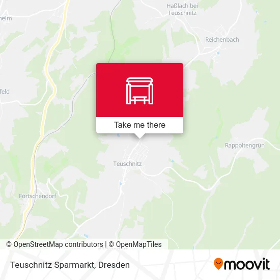 Карта Teuschnitz Sparmarkt