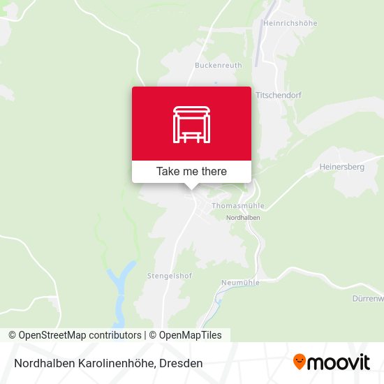 Карта Nordhalben Karolinenhöhe