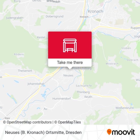 Карта Neuses (B. Kronach) Ortsmitte