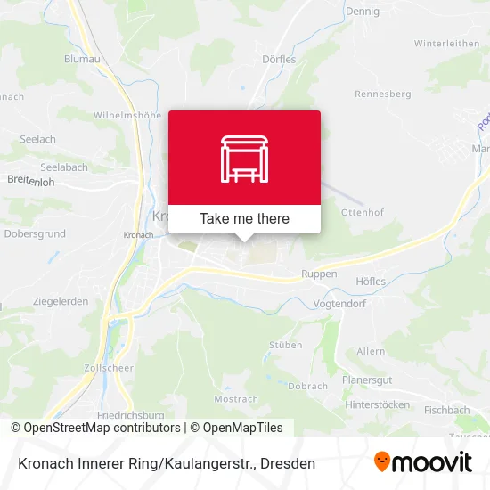 Карта Kronach Innerer Ring / Kaulangerstr.