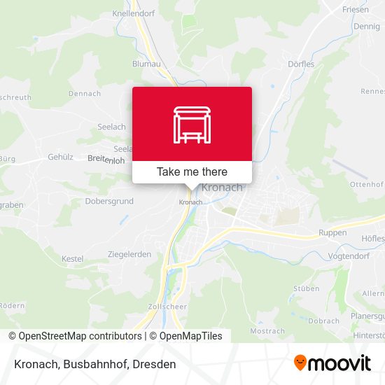 Карта Kronach, Busbahnhof