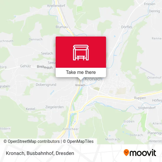 Карта Kronach, Busbahnhof