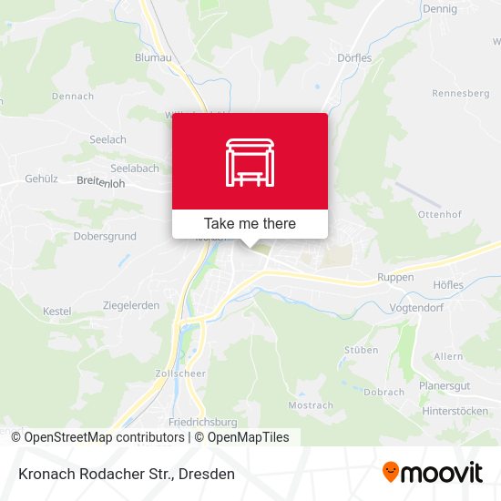 Карта Kronach Rodacher Str.