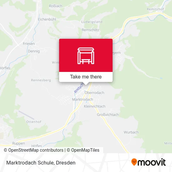 Карта Marktrodach Schule