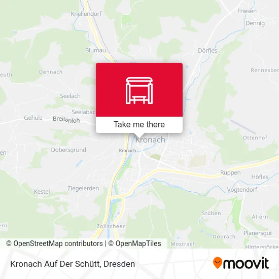Карта Kronach Auf Der Schütt