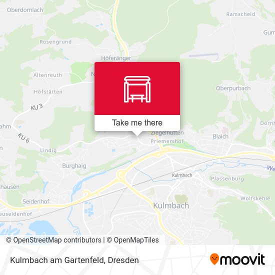 Карта Kulmbach am Gartenfeld