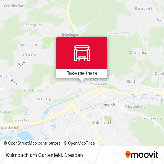 Карта Kulmbach am Gartenfeld