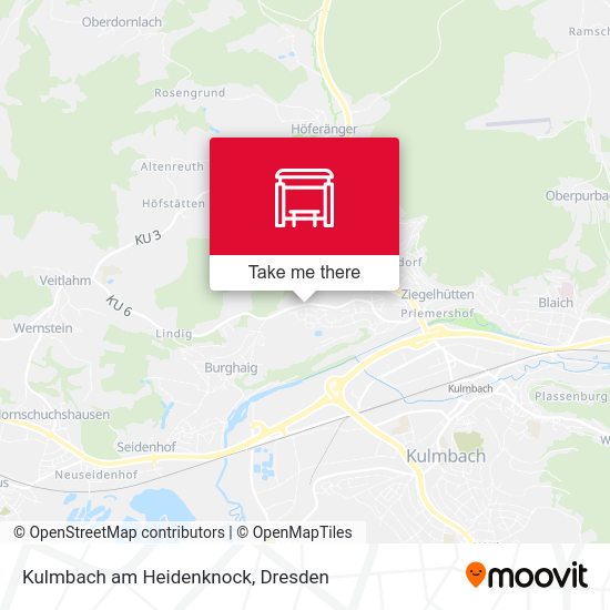Карта Kulmbach am Heidenknock