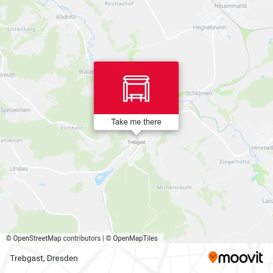 Trebgast map