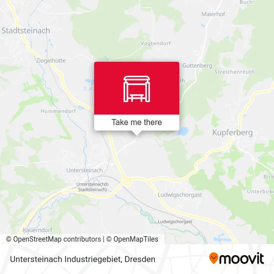 Карта Untersteinach Industriegebiet