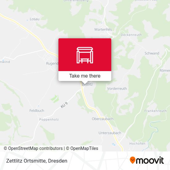 Карта Zettlitz Ortsmitte