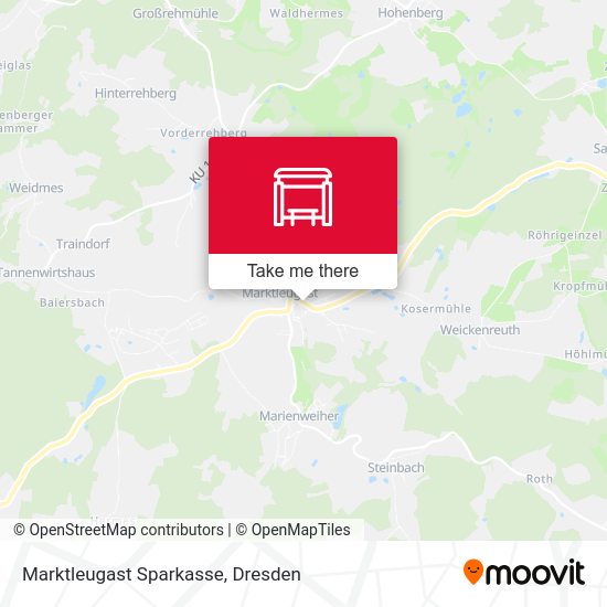 Карта Marktleugast Sparkasse