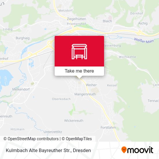 Карта Kulmbach Alte Bayreuther Str.