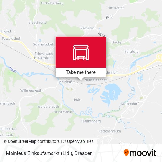 Карта Mainleus Einkaufsmarkt (Lidl)