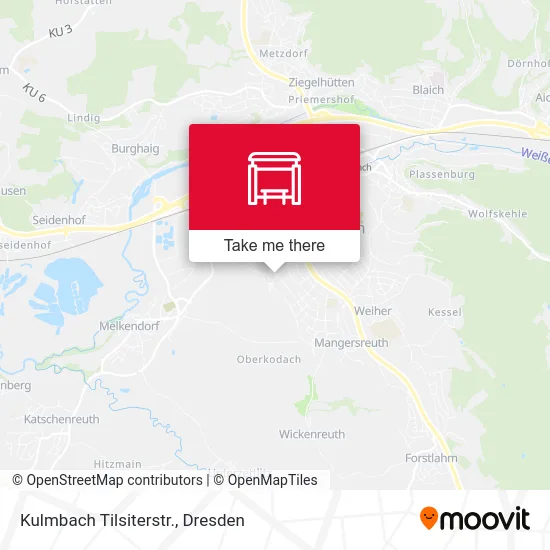 Карта Kulmbach Tilsiterstr.