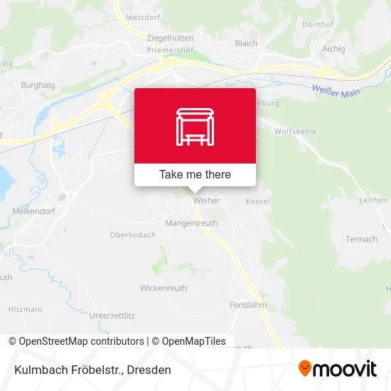 Карта Kulmbach Fröbelstr.