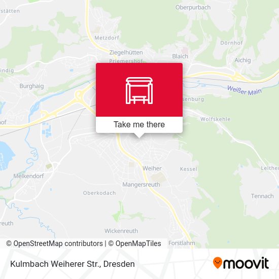 Карта Kulmbach Weiherer Str.