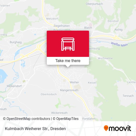 Карта Kulmbach Weiherer Str.