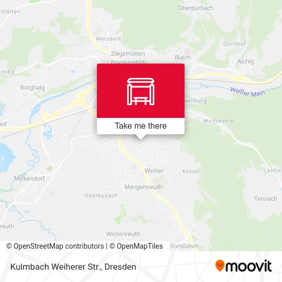 Карта Kulmbach Weiherer Str.