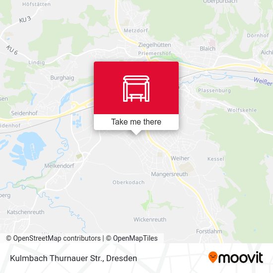 Карта Kulmbach Thurnauer Str.