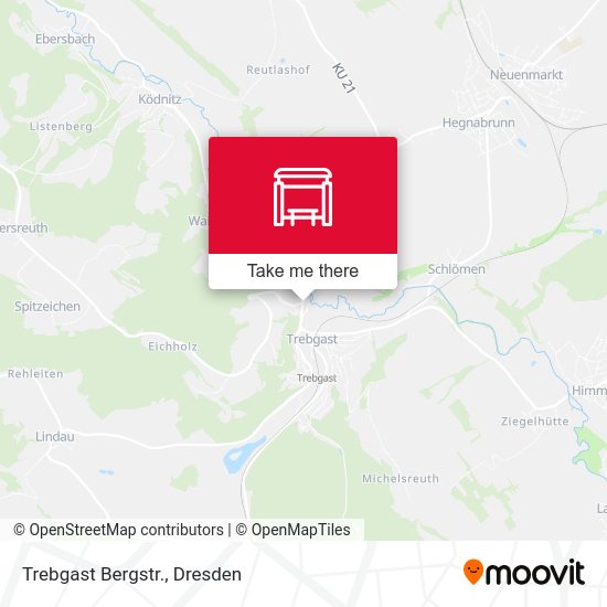 Карта Trebgast Bergstr.