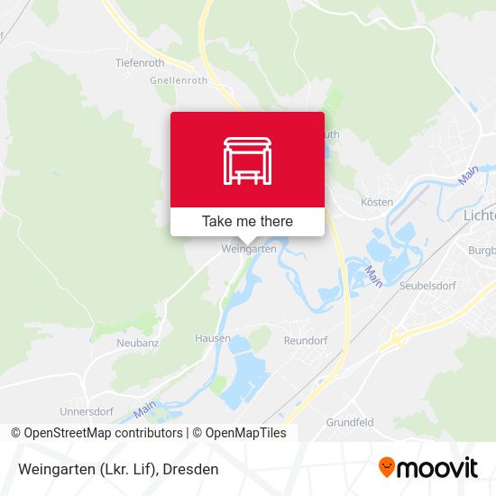 Карта Weingarten (Lkr. Lif)
