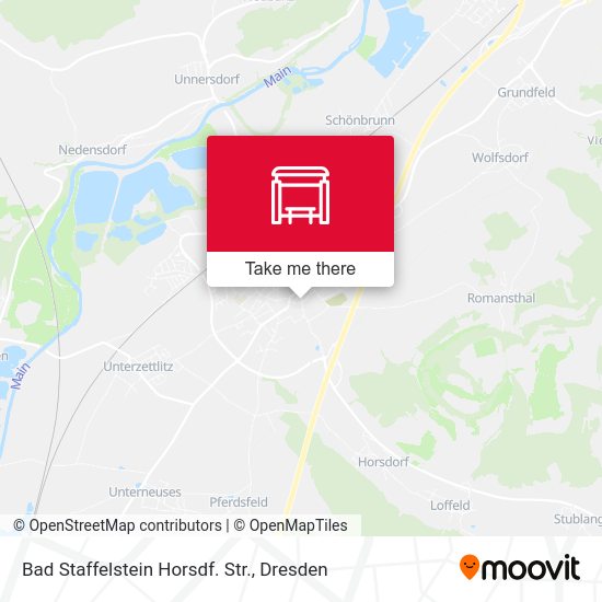 Карта Bad Staffelstein Horsdf. Str.