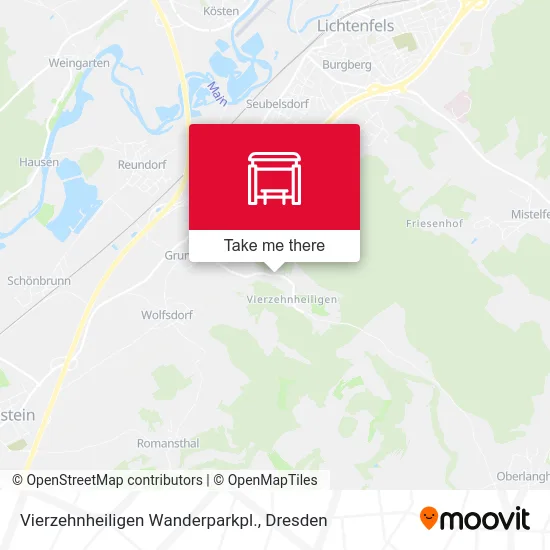 Карта Vierzehnheiligen Wanderparkpl.