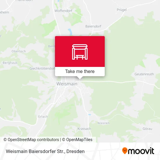 Карта Weismain Baiersdorfer Str.