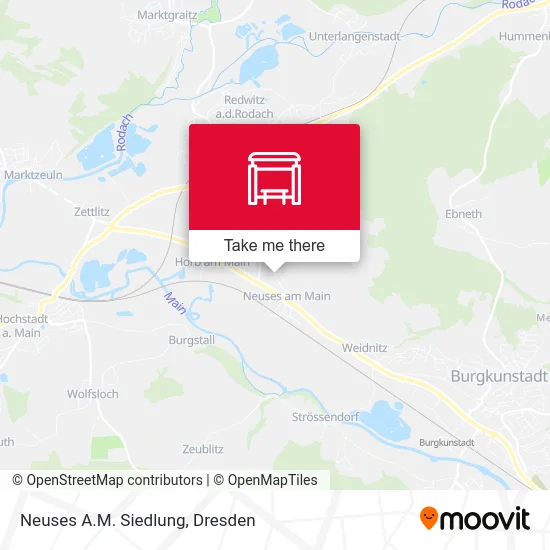 Карта Neuses A.M. Siedlung