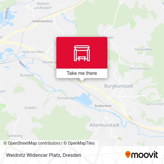 Карта Weidnitz Widencer Platz
