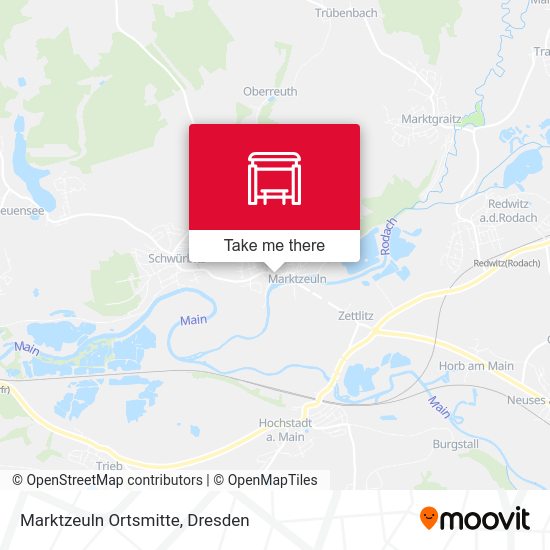 Карта Marktzeuln Ortsmitte