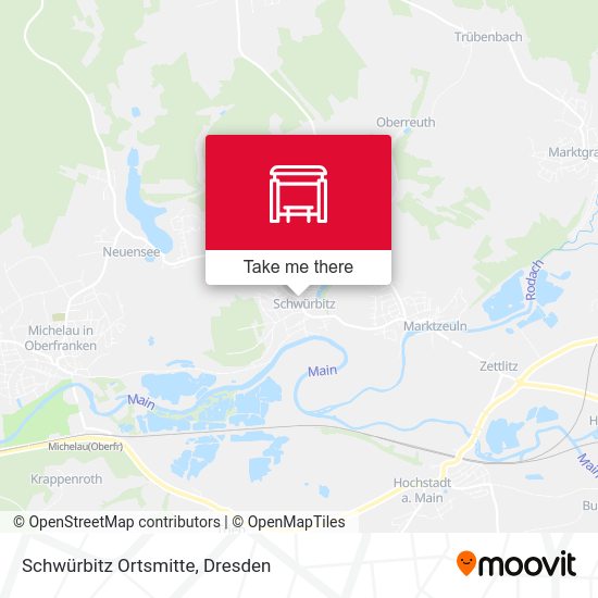 Карта Schwürbitz Ortsmitte