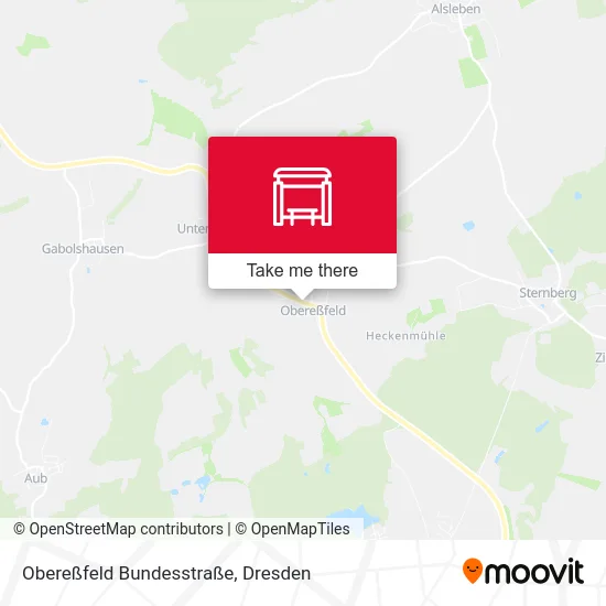 Карта Obereßfeld Bundesstraße