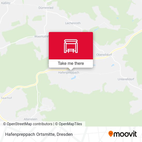 Карта Hafenpreppach Ortsmitte