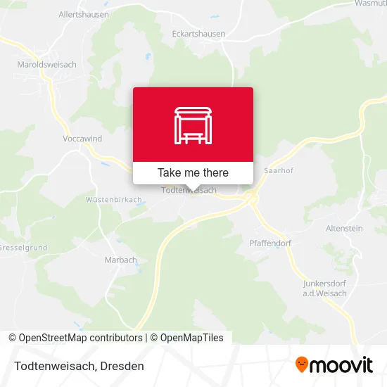 Карта Todtenweisach