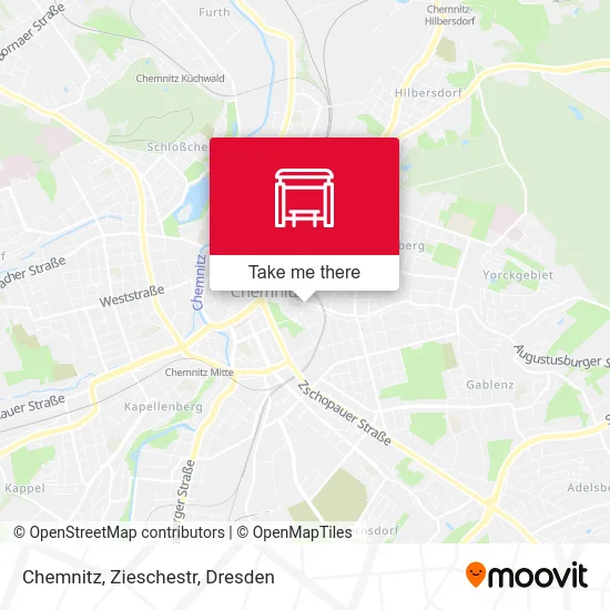 Карта Chemnitz, Zieschestr