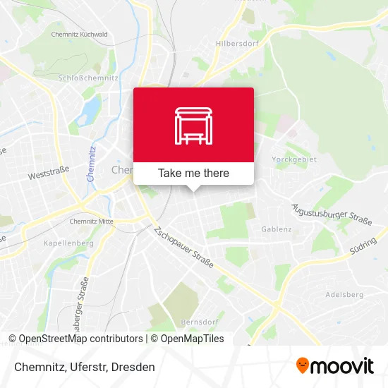 Карта Chemnitz, Uferstr