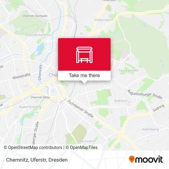 Карта Chemnitz, Uferstr